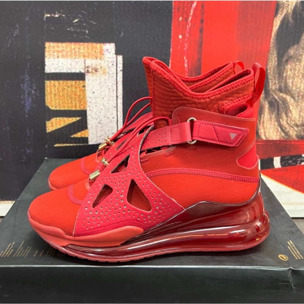 2019 W Nike Air Jordan x Swarovski Latitude Max 720 LX Gym Red / Gold CI1233 607